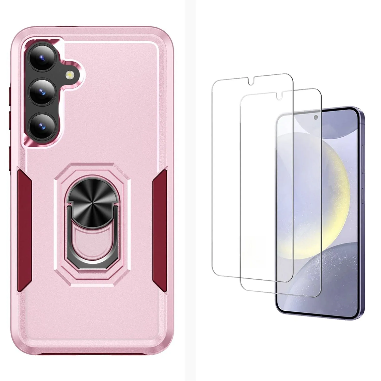 Raider Series Heavy-Duty Kickstand Case with Screen Protector - Samsung Galaxy S24 