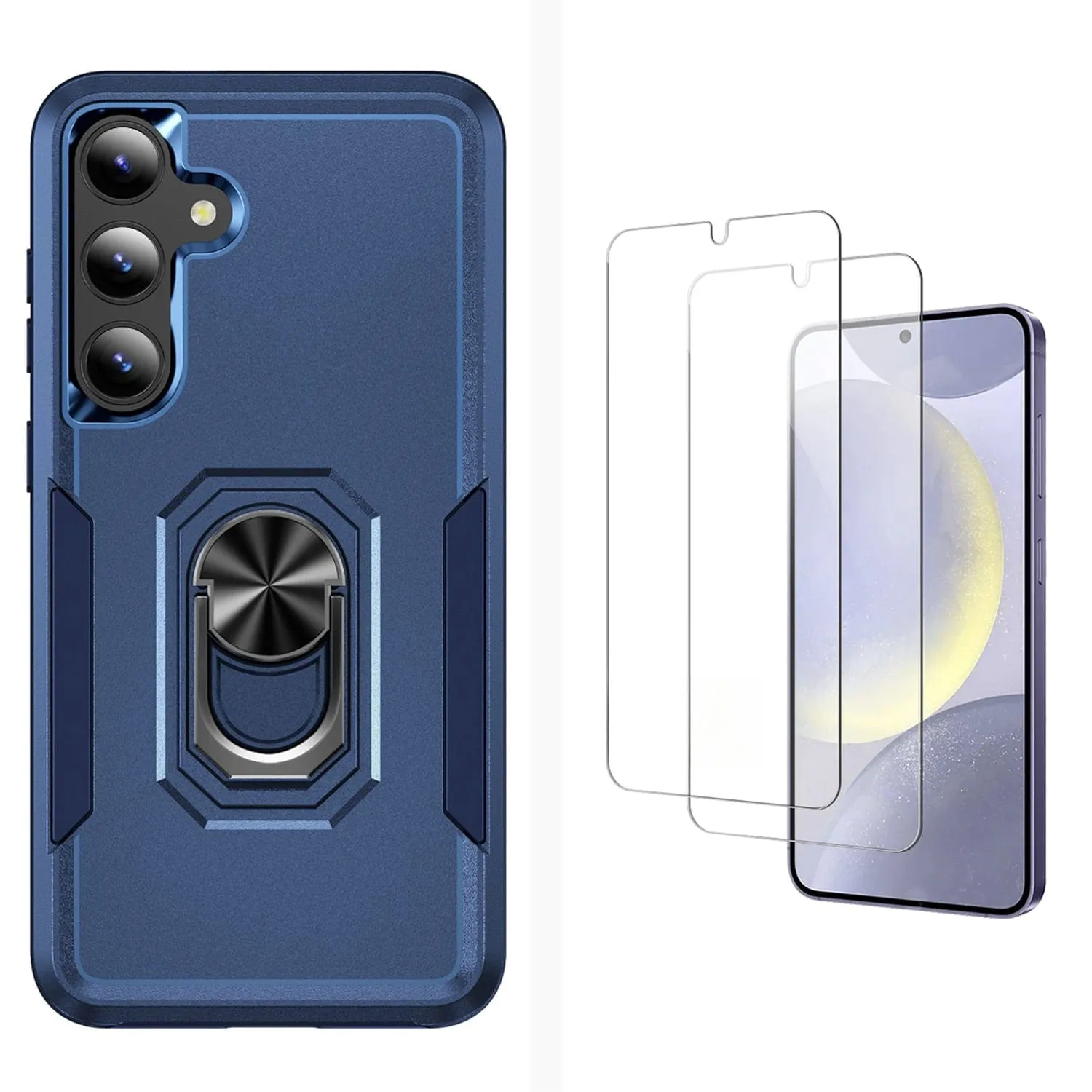Raider Series Heavy-Duty Kickstand Case with Screen Protector - Samsung Galaxy S24 