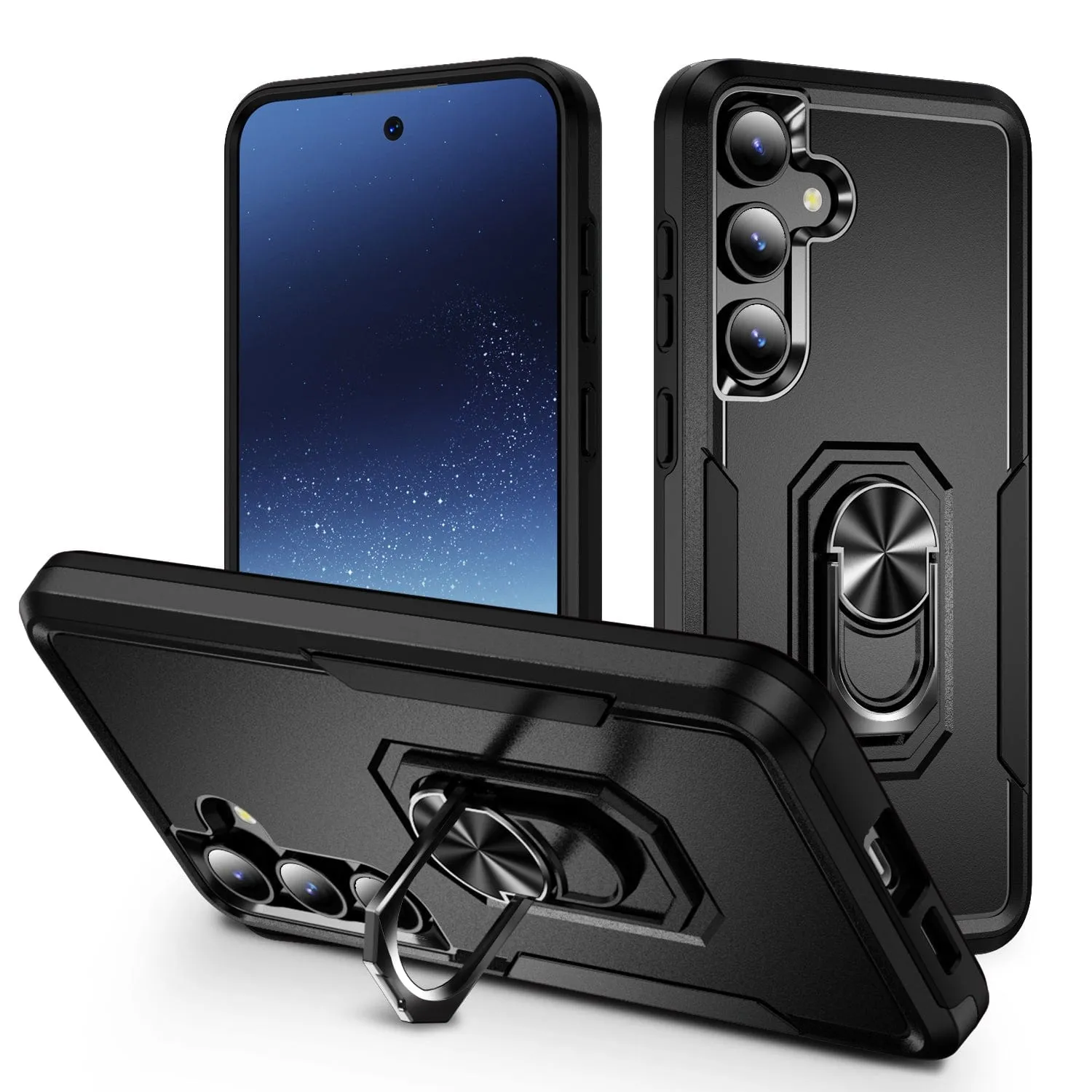 Raider Series Heavy-Duty Kickstand Case with Screen Protector - Samsung Galaxy S24 