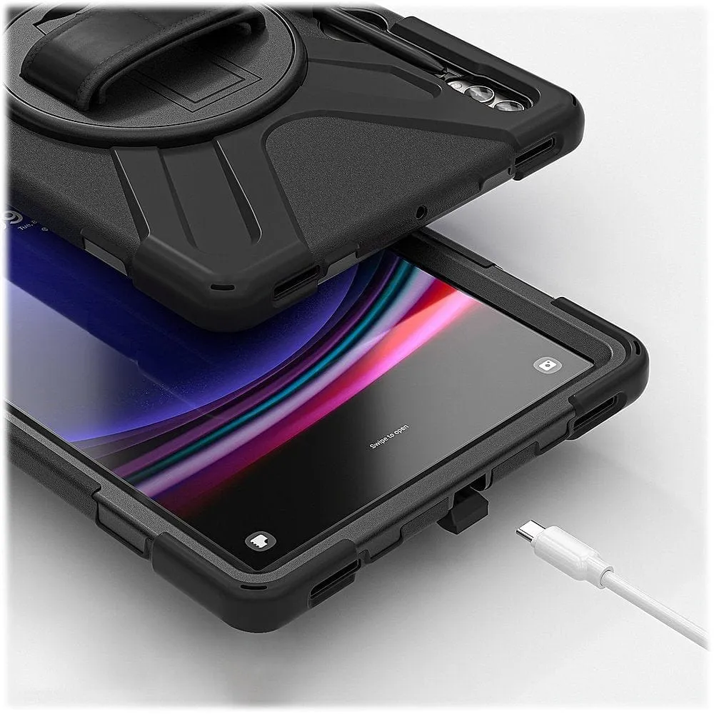 Raider X Series Heavy Duty Hand Strap Case - Galaxy Tab S8 , Tab S9  and Tab S9 FE 