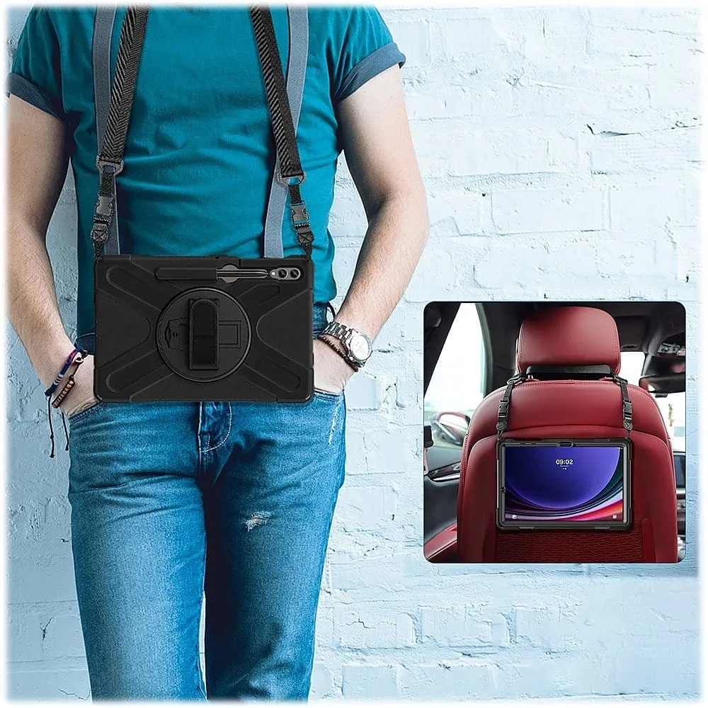 Raider X Series Heavy Duty Hand Strap Case - Galaxy Tab S8 , Tab S9  and Tab S9 FE 