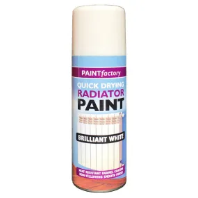 Rapide Paint Factory Quick Drying Radiator Paint Brilliant White 200ml