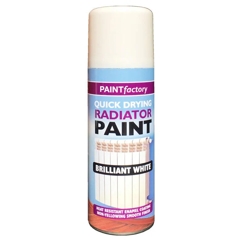 Rapide Paint Factory Quick Drying Radiator Paint Brilliant White 200ml