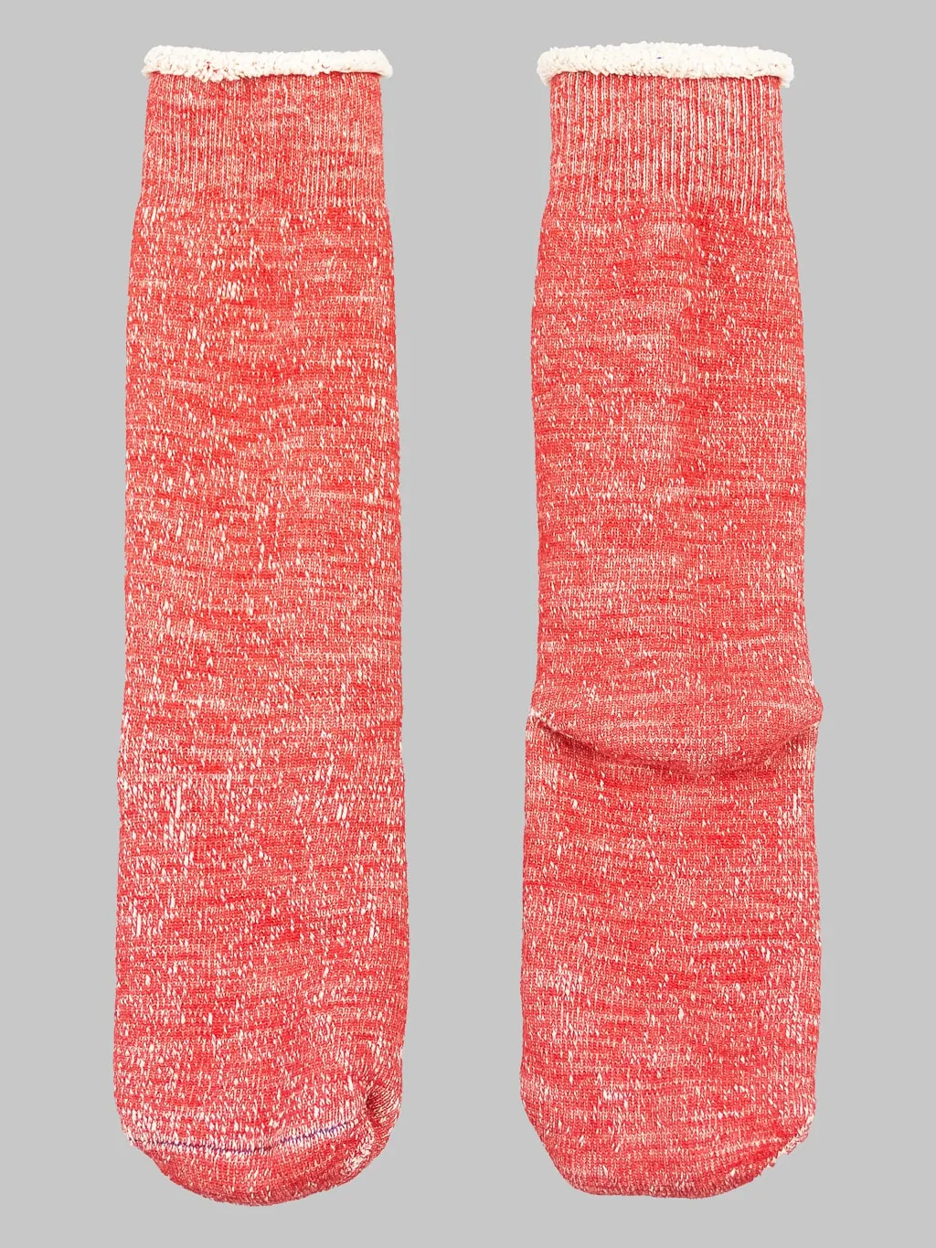 ROTOTO Double Face Crew Socks "Merino Wool & Organic Cotton" Red