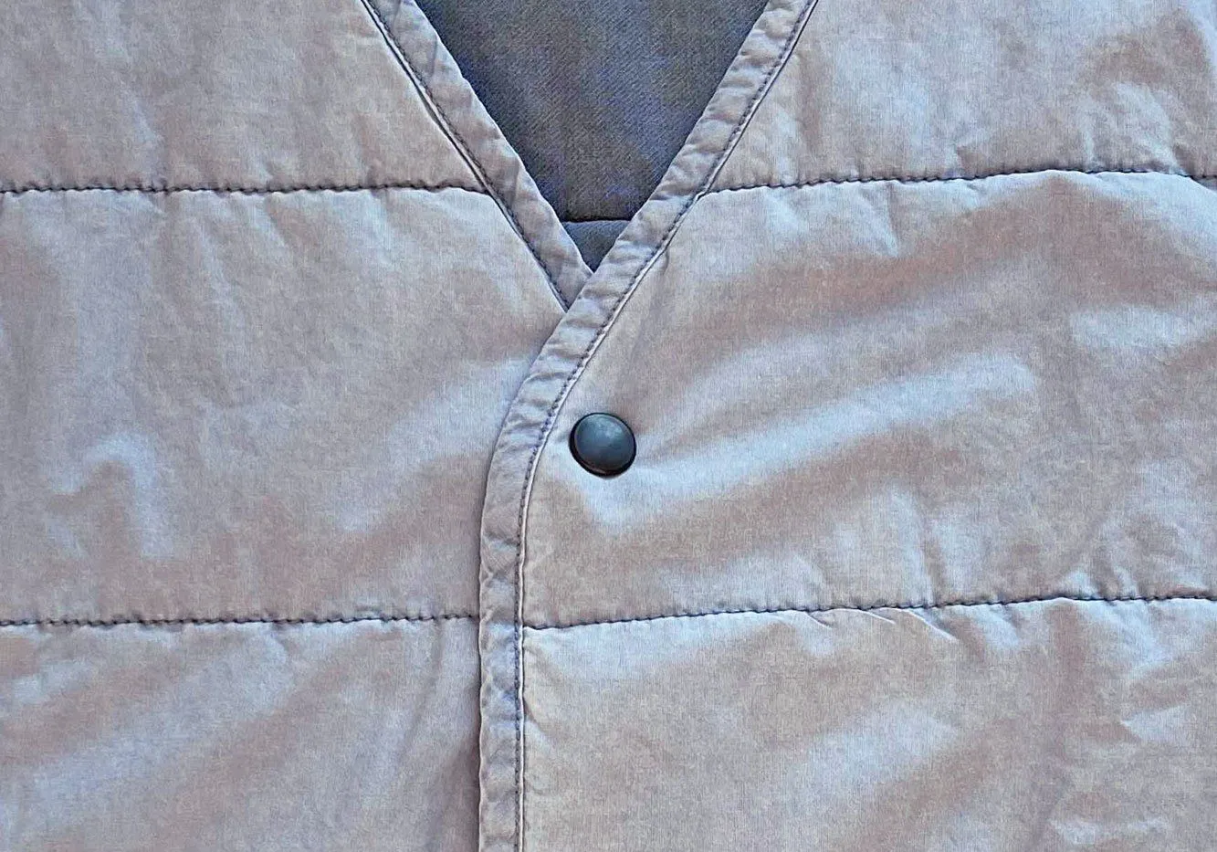 Save Khaki Airforce Blue Quilted Vest