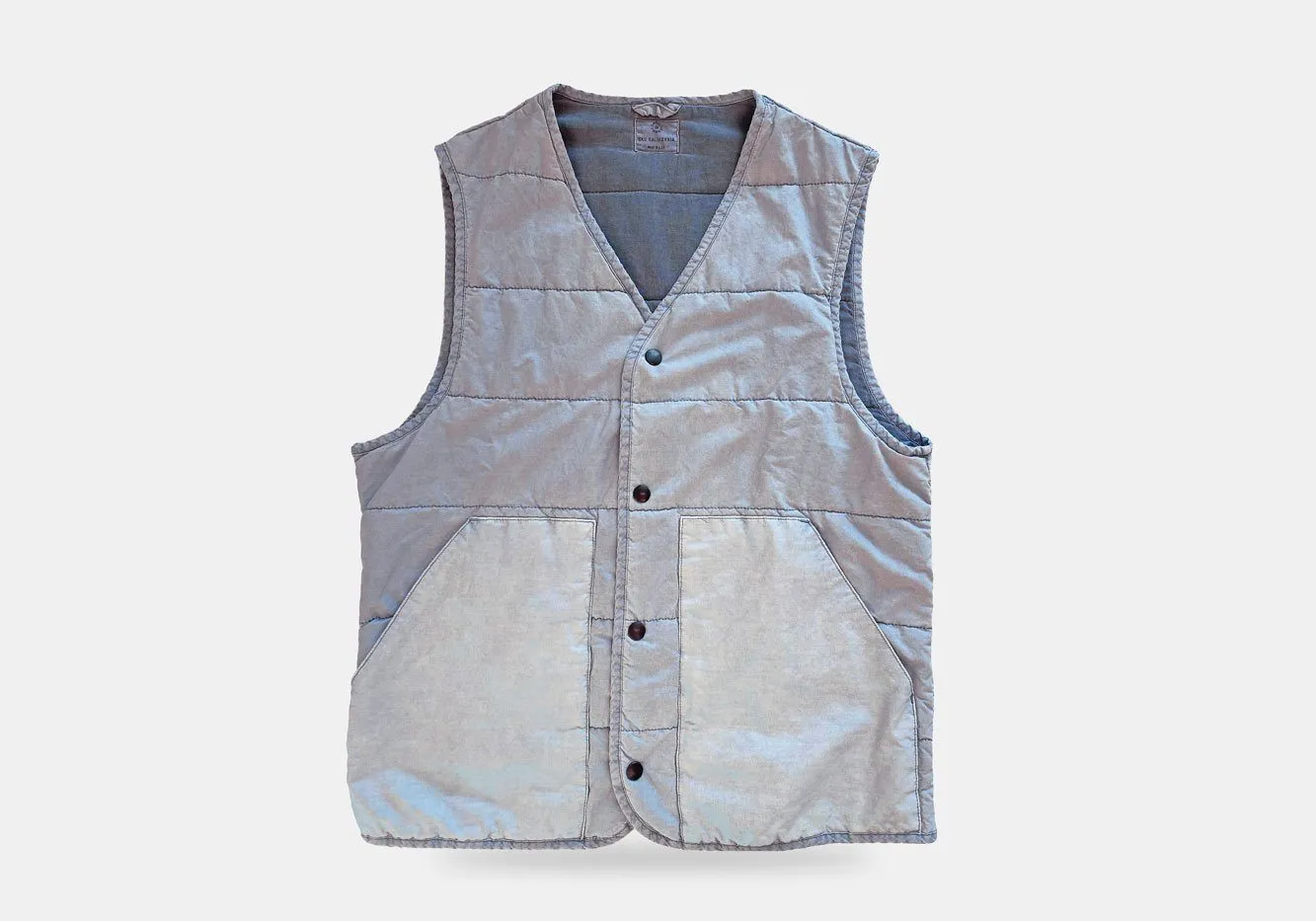 Save Khaki Airforce Blue Quilted Vest