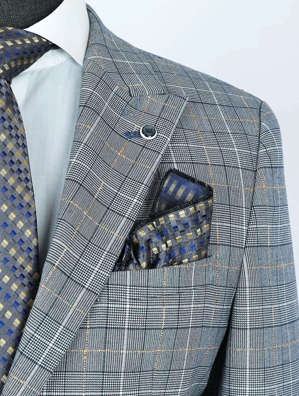 Smoke Grey Pure Linen Men Summer Suit