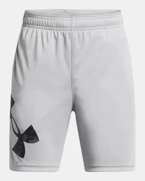 Under Armour Boys Tech Big Logo Shorts Mod Gray/Black