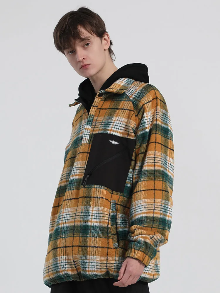 Unisex 2021 Winter Plaid Single And Double Board Warm Ski Jacket
