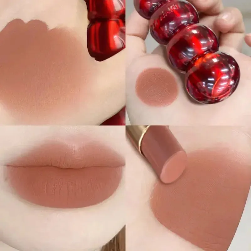 Waterproof Velvet Lipstick - Long-Lasting Matte Nude Lip Tint