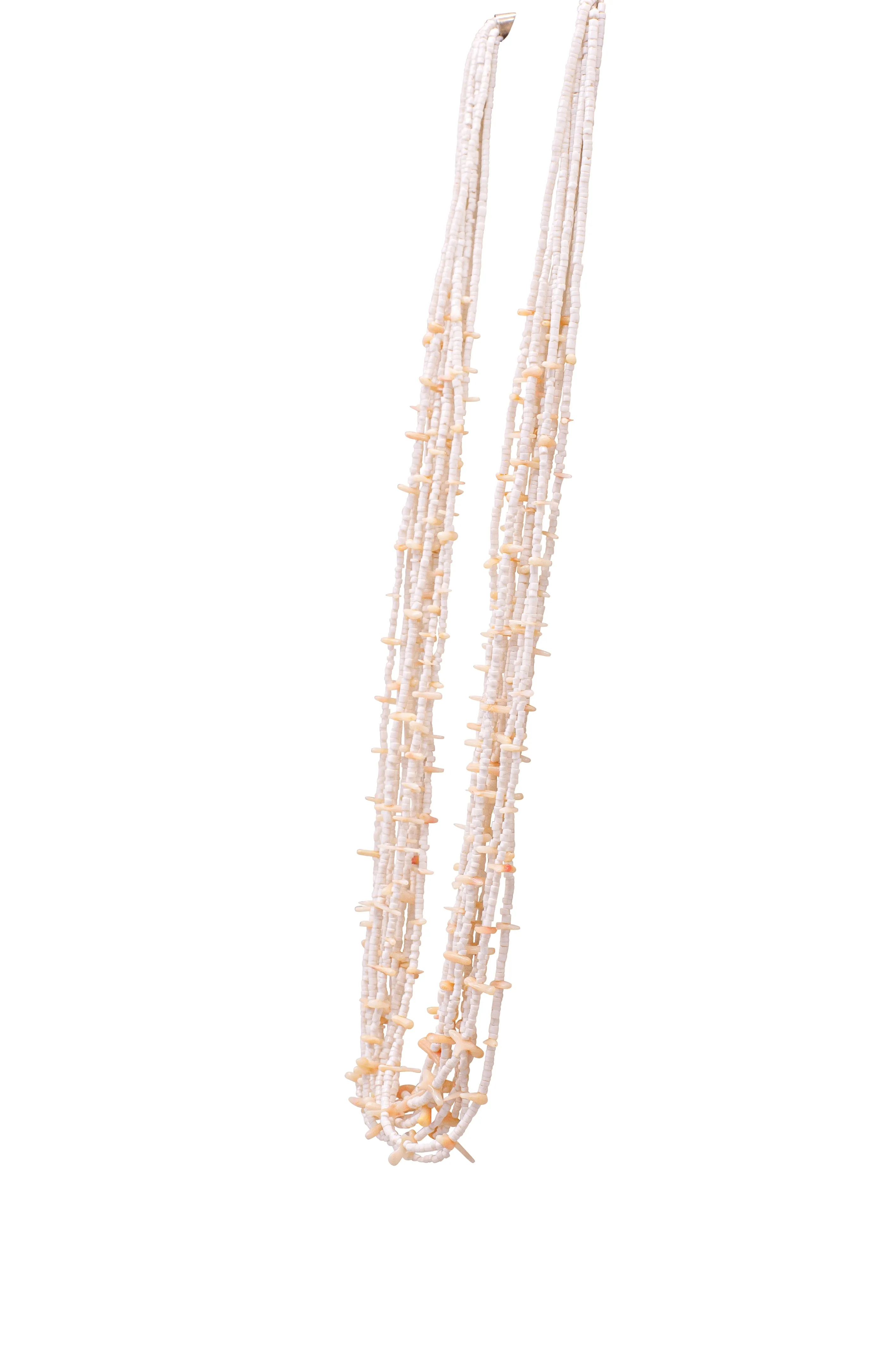 White Shell Beaded Necklace | Artisan Handmade