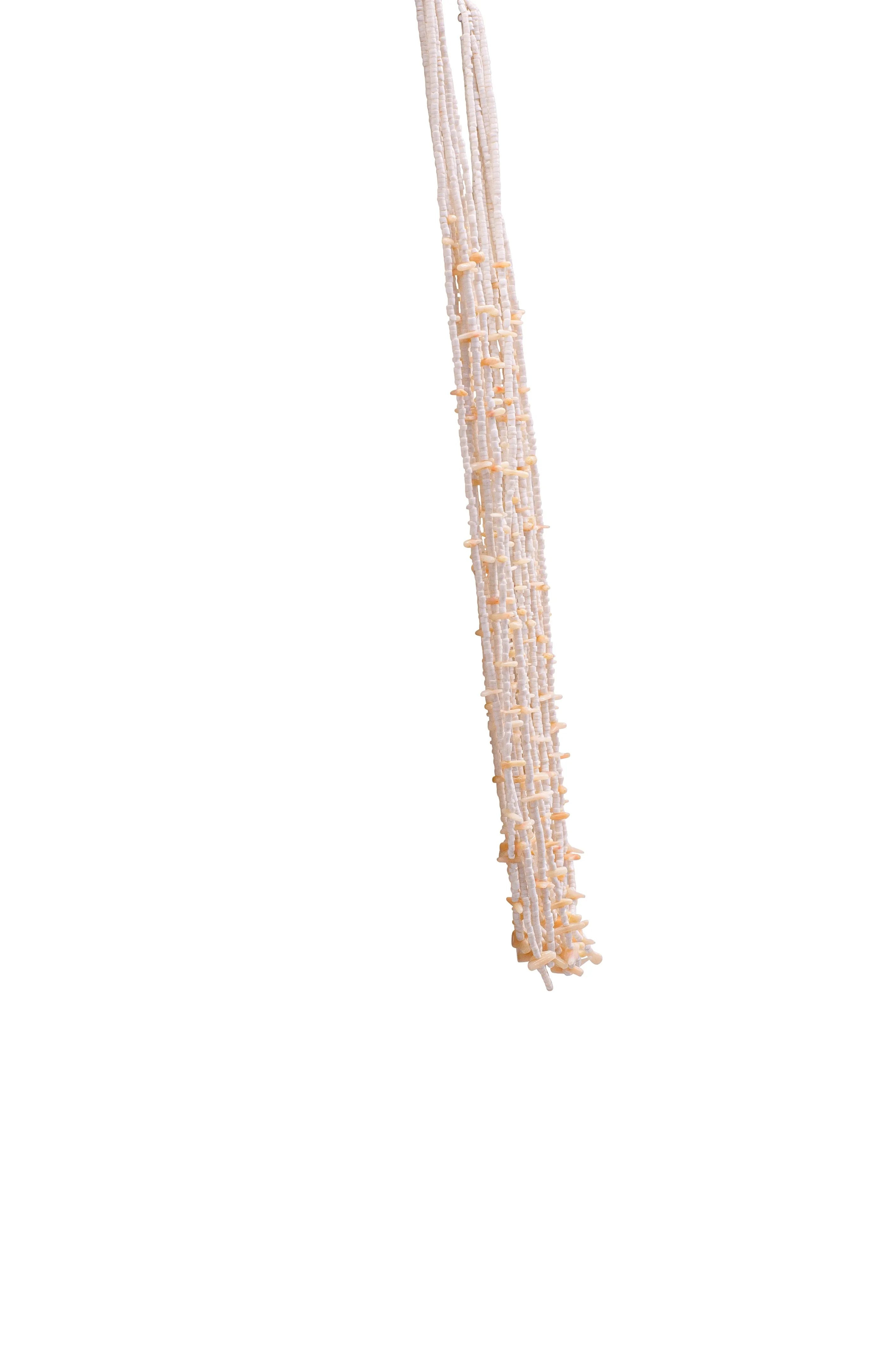 White Shell Beaded Necklace | Artisan Handmade