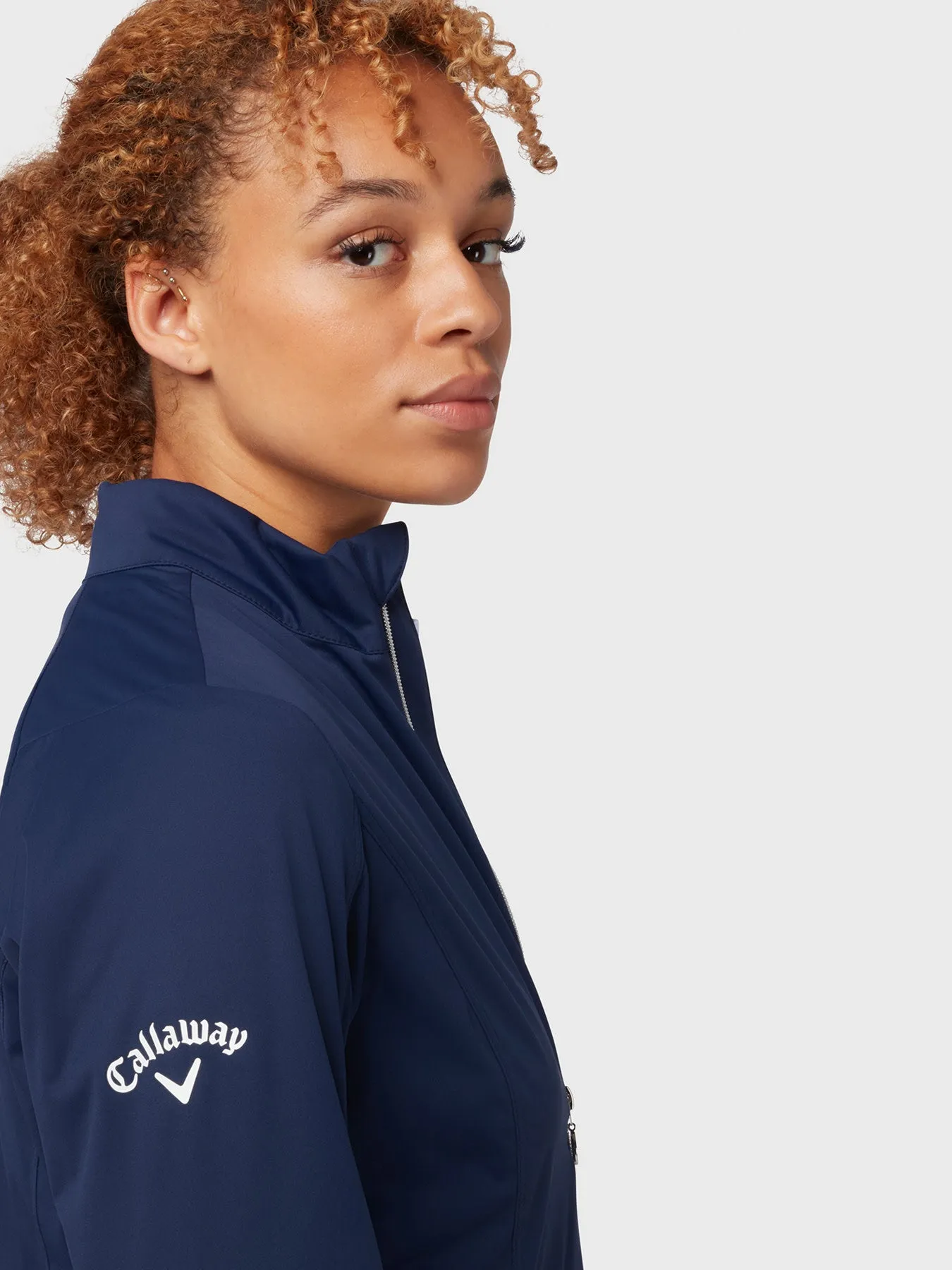 Women's Soft Shell Weather Series Wind Jacket In Peacoat